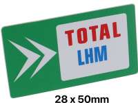 citroen 2cv hydraulic label lhm dimension 28 x 50mm P37311 - Image 1