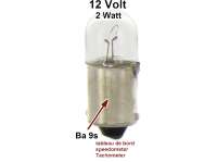Renault - Bulb 12 V. 2 Watt, base Ba 9s. (Instrument lights 2CV, ID19, HY, Peugeot 504). Peugeot Or.