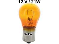 Alle - Bulb 21watt, Ba15s, 12 Volt yellow dyes for white turn signal glasses