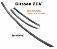 citroen 2cv luggage compartment lid attachments rear doors boot cover seal set complete reproduction P16481 - Image 1