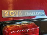 citroen 2cv luggage compartment lid attachments rear doors emblem 2cv6 P16952 - Image 2