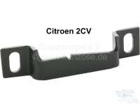 Citroen-2CV - 2CV, Luggage compartment lid striker plate. The striker plate is locked on the rear end pa