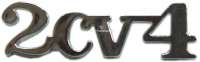 citroen 2cv luggage compartment lid emblem signature 2cv4 synthetic chromium P16966 - Image 2