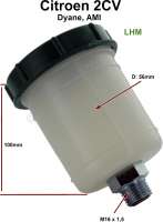 Citroen-2CV - Brake fluid reservoir with locking cap, for the brake system LHM. Suitable for Citroen 2CV
