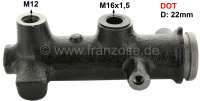 citroen 2cv main brake cylinder master system dot single circuit P13064 - Image 1
