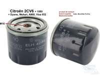 Alle - Oil filter for Citroen 2CV. Original or brand supplier (Valeo or Mecafilter-Purflux). (No 
