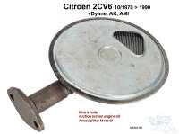 Citroen-2CV - Suction screen engine oil, mounts in the oil pan. Reproduction. Suitable for 2CV6 starting