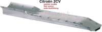 Citroen-2CV - 2CV old, floor pan, cross bar at the chassis in the rear. This cross-beam is welded at the