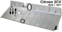 Alle - 2CV, Pedal floor plate doubles. Strenghened version. For all Citroen 2CV with standing foo