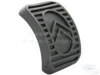 Citroen-2CV - Pedal rubber for Citroen 2CV with hanging pedals. The pedal rubber has a Citroen Logo. Ext
