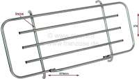 Peugeot - Rear rack from polished high-grade steel. Dimension: 870 x 370 x 100mm. Drilling measureme