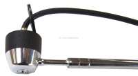Citroen-2CV - Antenna lateral attachment, chromium-plates, with red end cap. Original Hirschmann! 118cm 