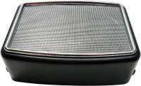 Citroen-DS-11CV-HY - Square surface speaker with chrome-plated cover. Universal fitting. Per piece. Outer dimen