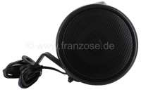 Alle - Car deck speaker pair with 7 cm round casing, bracket included. Black color. Diameter: 104