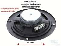 Renault - Recessed loudspeaker, very flat construction height (scope of delivery: 1 piece). Installa