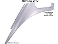Citroen-2CV - Side part, rear right, short version, 2CV. From rear panel till start of 3rd side window o