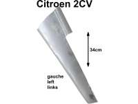 Citroen-2CV - 2CV, Wheel housing body edge at the rear left. Very often the overlapping sheet metal on t