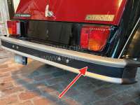 Citroen-2CV - Bumper adhesive strip wide (black). Bumper rear, for 11cm high bumpers.  Suitable for Citr