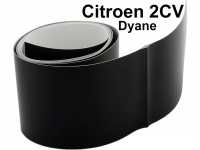 Citroen-DS-11CV-HY - Bumper adhesive strip wide (black). Bumper rear, for 11cm high bumpers.  Suitable for Citr