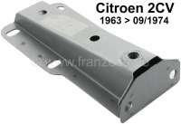 Citroen-2CV - Bumper mounting bracket rear, for Citroen 2CV6 + 4. The bracket is for the low (9cm) bumpe