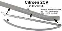 Citroen-2CV - Bumper trim rear, on the left + on the right fitting., for Citroen 2CV to year of construc