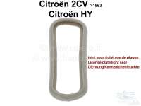 Citroen-2CV - License plate light seal Citroen 2CV to year of construction 1963 + Citroen HY. Color grey