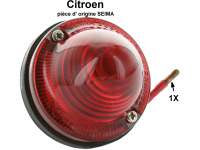 Citroen-2CV - Tail lamp and/or stop light round, original Seima 3054. 3055. (no reproduction, with test 