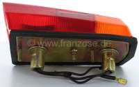 Citroen-2CV - Tail lamp for Citroen Dyane, completely with license plate light. Reproduction, without E-