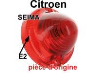 Citroen-2CV - Taillight cap red (original SEIMA, with test characters). Suitable for Citroen AK. Citroen