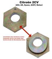 Centering cam for the brake shoe rear. Suitable for Citroen 2CV. Diameter of