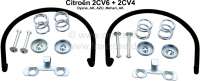 Citroen-2CV - Brake shoes mounting set rear, suitable for Citroen 2CV. Scope of delivery: 4x locking pin