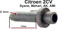 Citroen-2CV - Brake shoes supporting pin rear (mounts in the anchor plate). Suitable for Citroen 2CV. Or