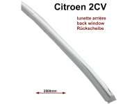 Citroen-DS-11CV-HY - 2CV, Back window seal - sealing trim, synthetic chromium-plates.  2.5 meters.