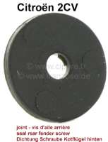 Renault - Rubber seal (in the wheel housing) under the rear fender screw, suitable for Citroen 2CV. 