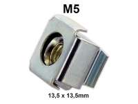 Citroen-2CV - Box nut M5 (casing nut). External dimension: 13.5 x 13,5mm. Suitable for Citroen DS, 2CV, 
