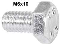 Peugeot - M6x10 / screw galvanizes. For the securement of wheel brake cylinder.
