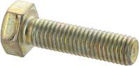 Sonstige-Citroen - M7x25, screw yellow galvanizes, with Chevrons. 11mm head. Thread pitch: ISO 1,00. For the 