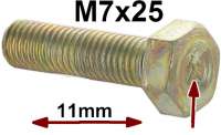 citroen 2cv screws nuts m7x25 screw yellow galvanizes chevrons P21161 - Image 1