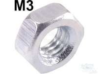 Alle - Nut M3 galvanized (chrome trim ventilation shutter)
