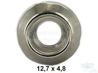 Renault - Rosette nickel plated. For 4mm screw. Outside diameter: 12,7mm. Height: 2,5mm. These roset