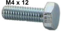 Renault - screw M4x12, galvanized (machine screw)
