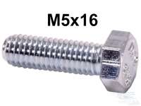 citroen 2cv screws nuts screw m5x16 galvanized P20113 - Image 1