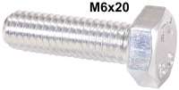 citroen 2cv screws nuts screw m6x20 galvanized P20173 - Image 1