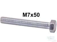 Peugeot - M7x50 / screw galvanised. Continuous thread.