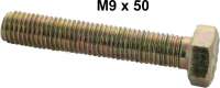 Alle - Screw M9x50, gold chromate, FVP Bolts