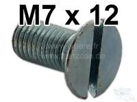 Citroen-DS-11CV-HY - Slotted counter-sunk screw M7x12.