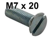 citroen 2cv screws nuts slotted counter sunk screw m7x20 P20281 - Image 1