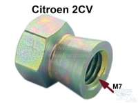 Citroen-2CV - Starter lock retaining clamp breaking away nut (M7). Suitable for Citroen 2CV. Per piece.