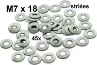 Citroen-2CV - Washer corrugated  M7x18 (French name: Striees). Content: 45 units. These grooved washers 