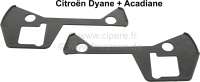 Citroen-2CV - Seal under door handles (1 pair). Color black.  Citroen Dyane, Acadyane.